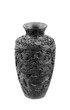 Old vase on white background