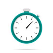 © 123levit - Stopwatch Icon Flat design with shadow blue circle