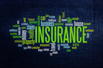 insurance protection concept word cloud
