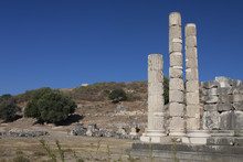 Roman Columns In The Letoun, Turkey