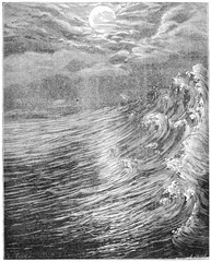 originally. moon is closest to the earth still fluid produced gr