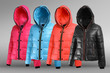 colection of woman's jacket in four colours 