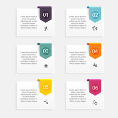 Wall Mural - Vector colorful info graphics for your business presentations. C