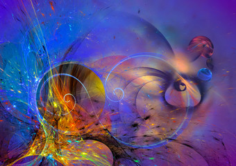 Wall Mural - modern abstract background design with space for your text.