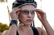 fitness woman cycling training