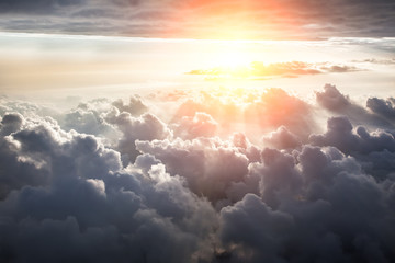 beautiful blue sky background