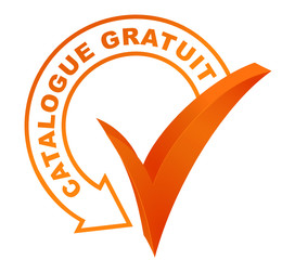 Sticker - catalogue gratuit sur symbole validé orange