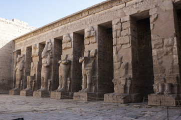 Il tempio di Ramses III, Medinet Habu, Luxor, Egitto
