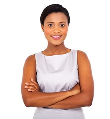 Wall Mural - african businesswoman close up
