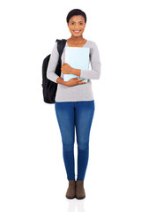 Wall Mural - young female african university student portrait
