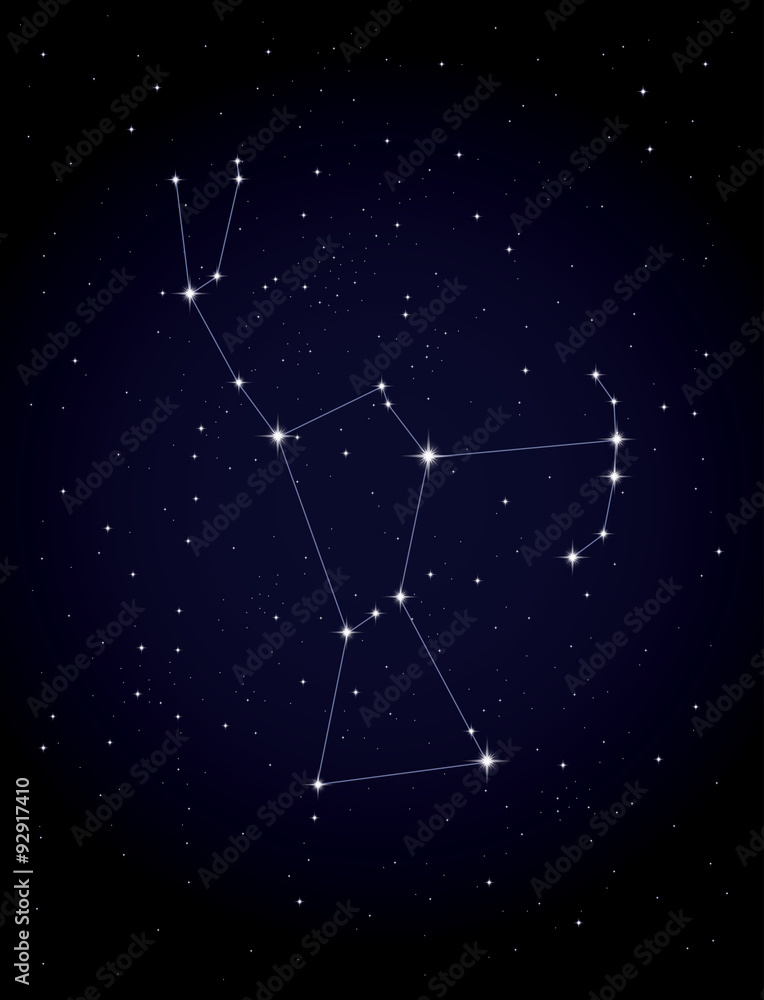 Constellation Orion Stock Vector | Adobe Stock