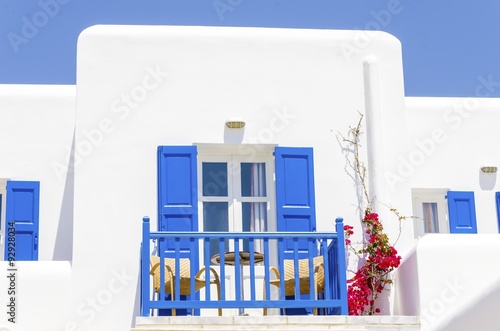 A Trational Whitewashed Cubic Beach Greek Island Holiday Apartment A Trational Whitewashed Cubic Beach Greek Island Holiday Apartment With Blue Wooden Windows And Blacony