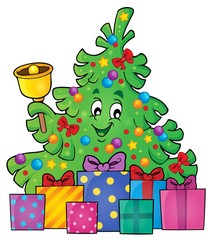 Poster - Christmas tree and gifts theme image 3