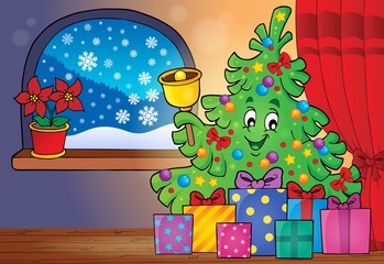 Poster - Christmas tree and gifts theme image 4