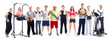 © grinny - Group of healthy fitness people.