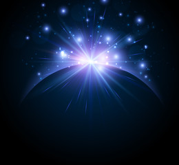Wall Mural - Earth planet background.