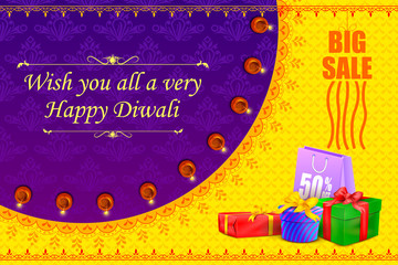 Wall Mural - Happy Diwali holiday offer