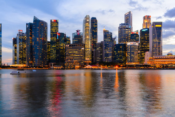 Wall Mural - Singapore downtown