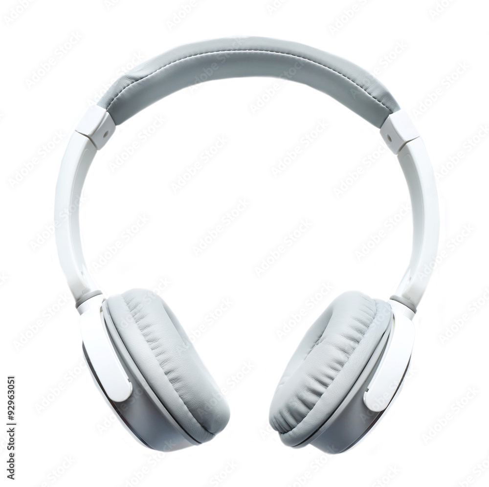 Headphones isolated on white