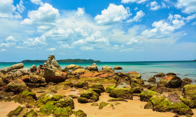 Colorful Rocks at Marble Beach, Sri Lanka