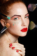 © GTeam - Professional colorful makeup for red-haired models