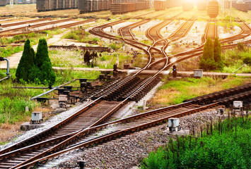 Wall Mural - The way forward railway