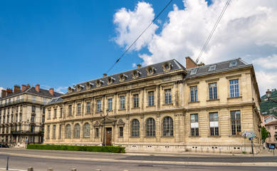 Poster - Grenoble university building on place de Verdun - France