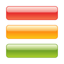 Set Of Red, Green And Yellow Web Background Buttons