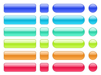 Set of colored web background buttons