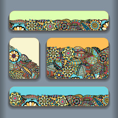 Wall Mural - ethnic pattern cards