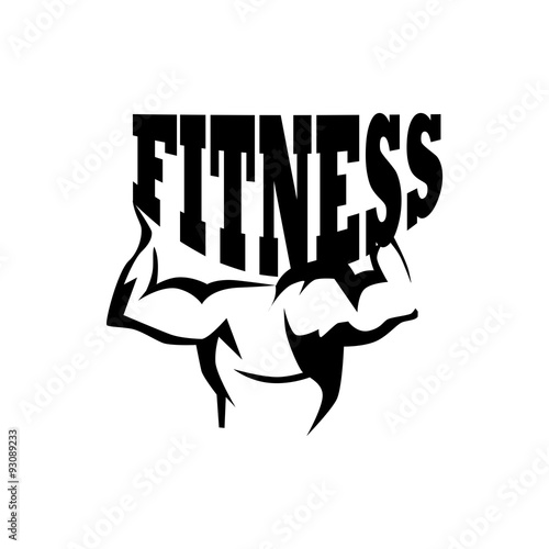 Plakat na zamówienie Fitness Logo Template