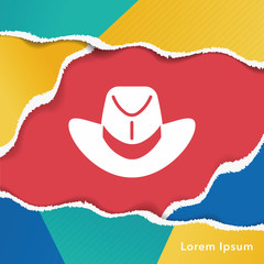 Poster - Sun hat icon