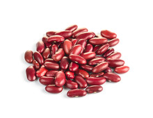Red Beans On White Background