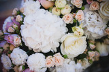 Fototapeta Kwiaty - bouquet of mixed flowers close up