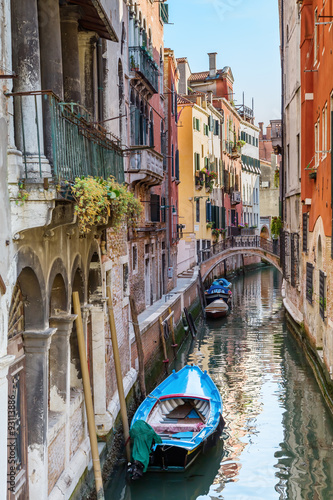 Naklejka na szafę Venice. Urban canal