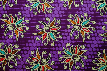 Pattern for traditional clothes malaysia with batik texture.