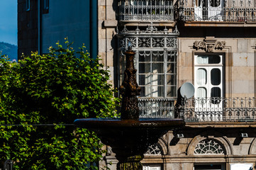 Wall Mural - some streets of Vigo in a sunny day