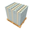 Stack of Money with Wooden Pallet