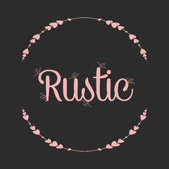 Sticker - Rustic graphic design