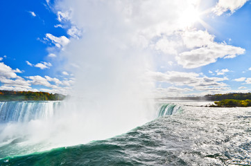 Wall Mural - view of niagara falls in a sunny day