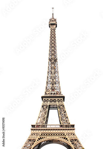 Famous Eiffel tower in Paris Fototapet