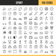 Sport icons. Vector illustration.