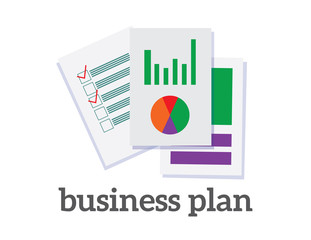 Vector business plan concept project management and strategy