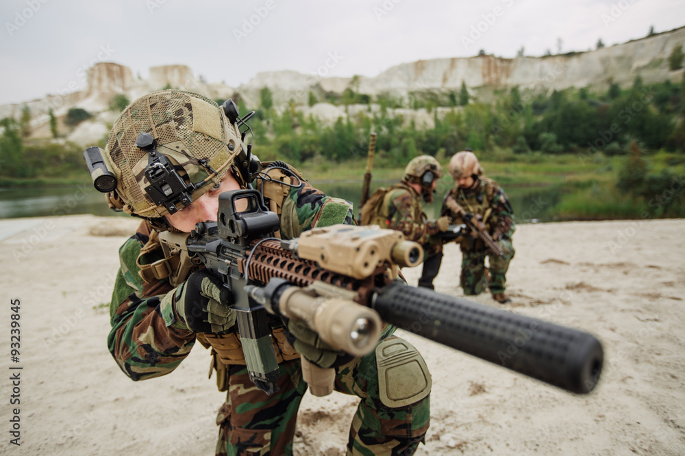 Offensive Operators U.S. Army soldiers during the military operation Stock Photo | Adobe Stock