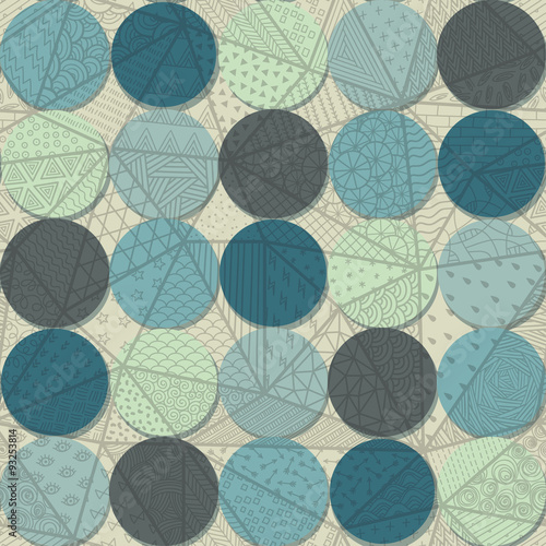 Plakat na zamówienie pattern with circles