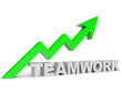 © icreative3d - Graph up teamwork arrow.