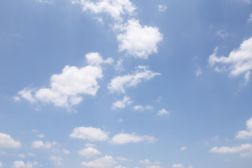 Wall Mural - clear, blue sky and white cloud