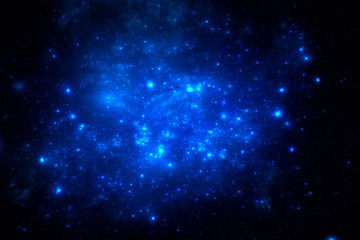 Wall Mural - dark deep space starfield
