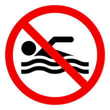 No Swimming Sign 001