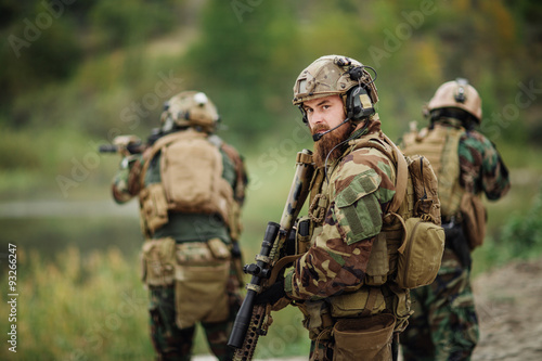 Fotomural U.S. Army soldiers during the military operation
